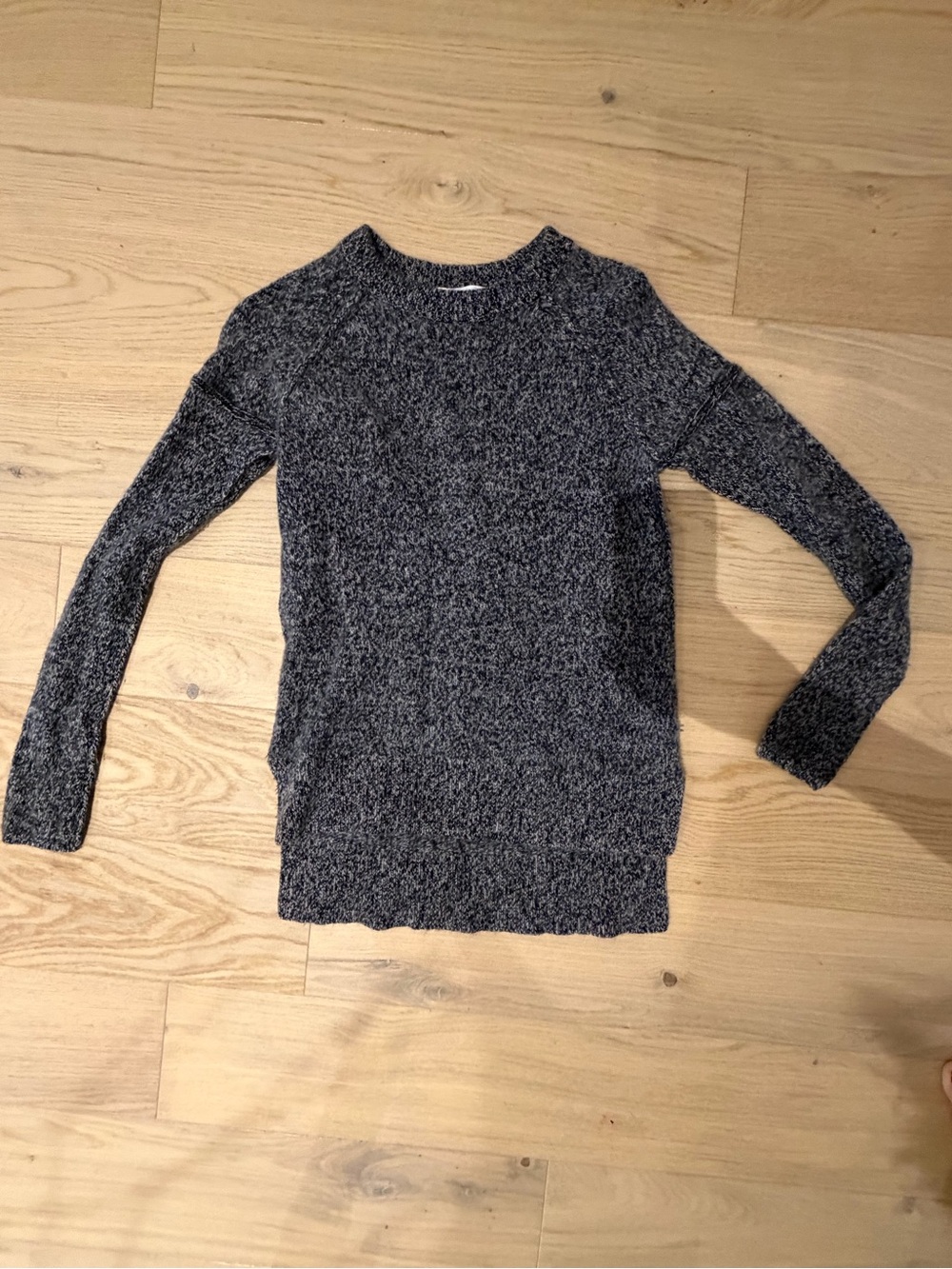Derek Lam Heathered Charcoal Crewneck Sweater